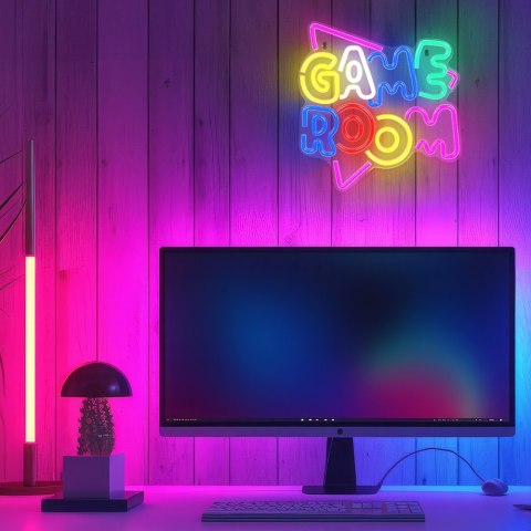 Neon PLEXI LED GAME ROOM multikolor NNE20 Neolia