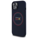 Red Bull RBHMP14S24SIILVR iPhone 14 6.1" hardcase granatowy/navy Silicone Red Ring MagSafe