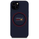 Red Bull RBHMP14S24SIILVR iPhone 14 6.1" hardcase granatowy/navy Silicone Red Ring MagSafe