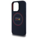 Red Bull RBHMP15X24SIILVR iPhone 15 Pro Max 6.7" hardcase granatowy/navy Silicone Red Ring MagSafe