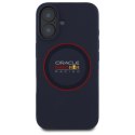 Red Bull RBHMP16S24SIILVR iPhone 16 6.1" hardcase granatowy/navy Silicone Red Ring MagSafe