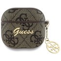 Guess GUA4G4GSMW AirPods 4 cover brązowy/brown 4G Charm Collection