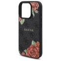 Guess GUHMP16XP4ROPEMCK iPhone 16 Pro Max 6.9" czarny/black hardcase 4G Flowers Print MagSafe