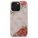 Guess GUHMP16XP4ROPEMCP iPhone 16 Pro Max 6.9" różowy/pink hardcase 4G Flowers Print MagSafe