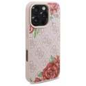 Guess GUHMP16XP4ROPEMCP iPhone 16 Pro Max 6.9" różowy/pink hardcase 4G Flowers Print MagSafe