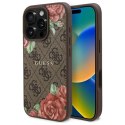 Guess GUHMP16XP4ROPEMCW iPhone 16 Pro Max 6.9" brązowy/brown hardcase 4G Flowers Print MagSafe