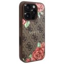 Guess GUHMP16XP4ROPEMCW iPhone 16 Pro Max 6.9" brązowy/brown hardcase 4G Flowers Print MagSafe