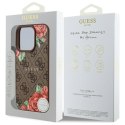 Guess GUHMP16XP4ROPEMCW iPhone 16 Pro Max 6.9" brązowy/brown hardcase 4G Flowers Print MagSafe