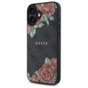 Guess GUHMP16SP4ROPEMCK iPhone 16 6.1" czarny/black hardcase 4G Flowers Print MagSafe