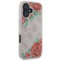 Guess GUHMP16SP4ROPEMCP iPhone 16 6.1" różowy/pink hardcase 4G Flowers Print MagSafe