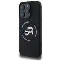 Karl Lagerfeld KLHMP16XSKCHTCK iPhone 16 Pro Max 6.9" czarny/black hardcase Silicone Karl&Choupette Heads MagSafe