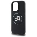 Karl Lagerfeld KLHMP16XSKCHTCK iPhone 16 Pro Max 6.9" czarny/black hardcase Silicone Karl&Choupette Heads MagSafe