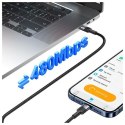 USAMS Kabel USB-C na USB-C 60W 1.2m Aluminum Alloy Data Cable SY Series SJ724USB01 (US-SJ724)