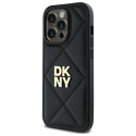 DKNY DKHCP14XPQDSLK iPhone 14 Pro Max 6.7" czarny/black Quilted Stack Logo