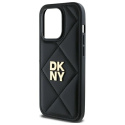 DKNY DKHCP14XPQDSLK iPhone 14 Pro Max 6.7" czarny/black Quilted Stack Logo