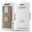 DKNY DKHCP15XPQDSLE iPhone 15 Pro Max 6.7" beżowy/beige Quilted Stack Logo