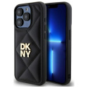 DKNY DKHCP15XPQDSLK iPhone 15 Pro Max 6.7" czarny/black Quilted Stack Logo