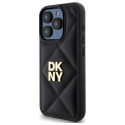 DKNY DKHCP15XPQDSLK iPhone 15 Pro Max 6.7" czarny/black Quilted Stack Logo