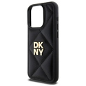 DKNY DKHCP15XPQDSLK iPhone 15 Pro Max 6.7" czarny/black Quilted Stack Logo