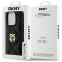 DKNY DKHCP15XPQDSLK iPhone 15 Pro Max 6.7" czarny/black Quilted Stack Logo