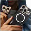 Etui Nimmy Glasses Cool Cat do iPhone 16 Pro Max czarny