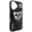 Etui Nimmy Glasses Cool Cat do iPhone 16 czarny