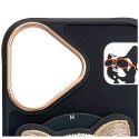 Etui Nimmy Glasses Cool Cat do iPhone 16 czarny