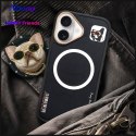 Etui Nimmy Glasses Cool Cat do iPhone 16 czarny