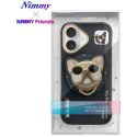 Etui Nimmy Glasses Cool Cat do iPhone 16 czarny