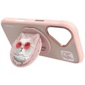 Etui Nimmy Glasses Cool Cat do iPhone 16 różowy