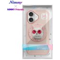 Etui Nimmy Glasses Cool Cat do iPhone 16 różowy