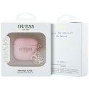 Guess GUA4LECG4P AirPods 4 cover różowy/pink Silicone 4G Charm