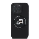 Karl Lagerfeld KLHMP16LSKCHTCK iPhone 16 Pro 6.3" czarny/black hardcase Silicone Karl&Choupette Heads MagSafe