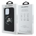 Karl Lagerfeld KLHMP16LSKCHTCK iPhone 16 Pro 6.3" czarny/black hardcase Silicone Karl&Choupette Heads MagSafe