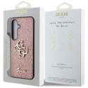 Etui Guess Fixed Glitter Big 4G Metal Logo do Samsung Galaxy S25 Plus różowy