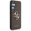 Etui Guess Grained Big 4G Logo Small Classic Logo do Samsung Galaxy S25 Plus brązowy