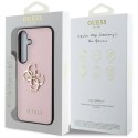 Etui Guess Grained Big 4G Logo Small Classic Logo do Samsung Galaxy S25 Plus różowy