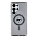 Etui Karl Lagerfeld Button Choupette Head Printed Logo MagSafe Samsung Galaxy S25 Ultra czarny Etui Karl Lagerfeld Button Choupette Head Printed Logo MagSafe Samsung Galaxy S25 Ultra czarny