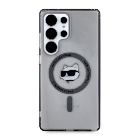 Etui Karl Lagerfeld Button Choupette Head Printed Logo MagSafe Samsung Galaxy S25 Ultra czarny Etui Karl Lagerfeld Button Choupette Head Printed Logo MagSafe Samsung Galaxy S25 Ultra czarny