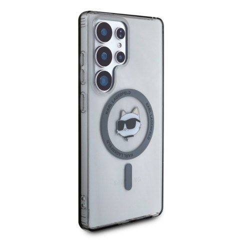 Etui Karl Lagerfeld Button Choupette Head Printed Logo MagSafe Samsung Galaxy S25 Ultra czarny Etui Karl Lagerfeld Button Choupette Head Printed Logo MagSafe Samsung Galaxy S25 Ultra czarny