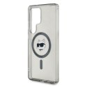 Etui Karl Lagerfeld Button Choupette Head Printed Logo MagSafe Samsung Galaxy S25 Ultra czarny Etui Karl Lagerfeld Button Choupette Head Printed Logo MagSafe Samsung Galaxy S25 Ultra czarny