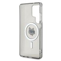 Etui Karl Lagerfeld Button Choupette Head Printed Logo MagSafe Samsung Galaxy S25 Ultra czarny Etui Karl Lagerfeld Button Choupette Head Printed Logo MagSafe Samsung Galaxy S25 Ultra czarny