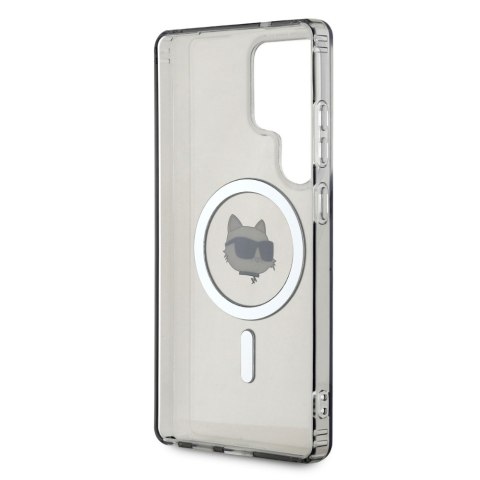 Etui Karl Lagerfeld Button Choupette Head Printed Logo MagSafe Samsung Galaxy S25 Ultra czarny Etui Karl Lagerfeld Button Choupette Head Printed Logo MagSafe Samsung Galaxy S25 Ultra czarny