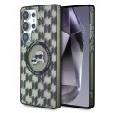 Etui Karl Lagerfeld Button Karl & Choupette Heads On KL Pattern MagSafe Samsung Galaxy S25 Ultra czarny