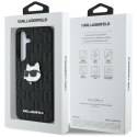 Etui Karl Lagerfeld Leather Monogram Pin Logo Choupette Head Samsung Galaxy S25 Plus czarny