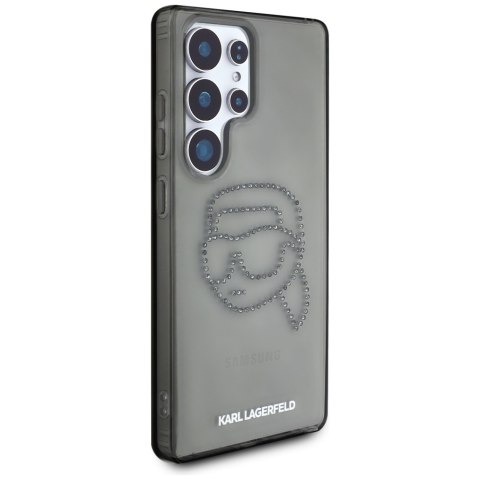 Etui Karl Lagerfeld Rhinestones Karl Head Logo Samsung Galaxy S25 Ultra czarny