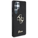 Etui Guess Fixed Glitter Big 4G Metal Logo do Samsung Galaxy S25 Ultra czarny