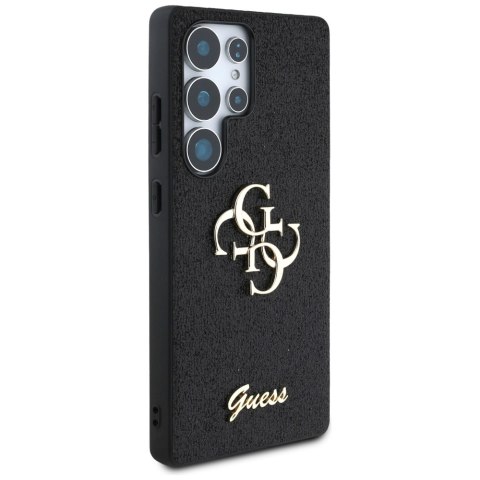 Etui Guess Fixed Glitter Big 4G Metal Logo do Samsung Galaxy S25 Ultra czarny
