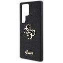 Etui Guess Fixed Glitter Big 4G Metal Logo do Samsung Galaxy S25 Ultra czarny