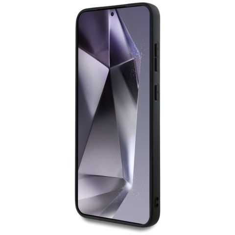 Etui Guess Fixed Glitter Big 4G Metal Logo do Samsung Galaxy S25 czarny